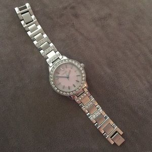 Virginia Silver Fossil Watch