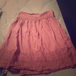 Adorable soft pink cotton skirt
