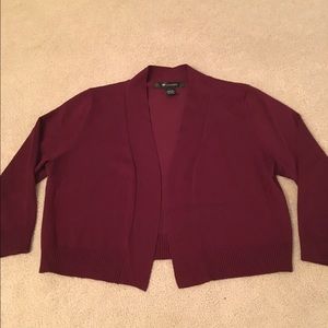 89th and Madison Burgundy cardigan