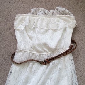 White Hi-Lo lace Dress