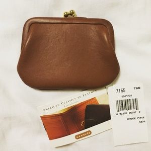 COACH Change Purse in Calf Leather