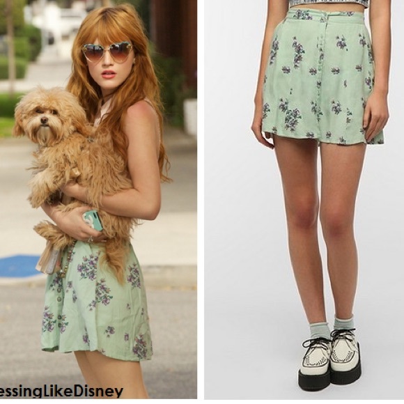 Kimchi Blue high-waisted floral skirt