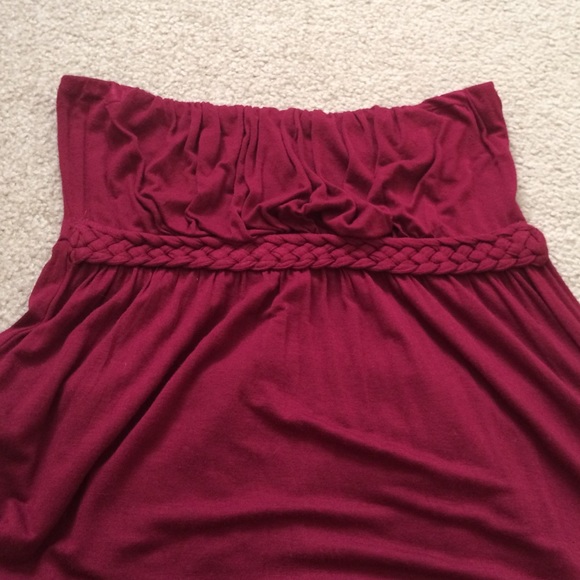 Maroon Maxi Dress