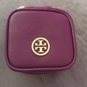 Tory Burch Jewelry Bag in Plum