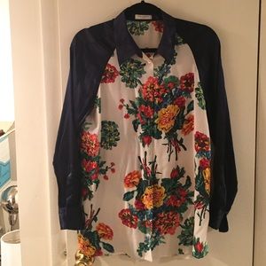 Equipment Silk Floral Blouse