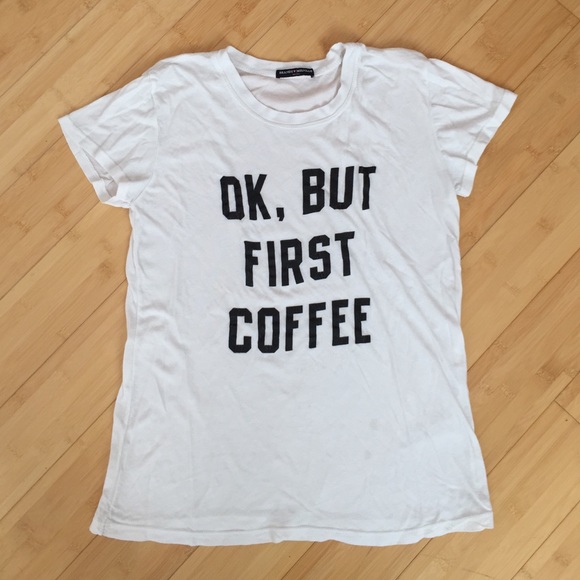 Comfy "ok, but first coffee" t-shirt - Picture 1 of 3