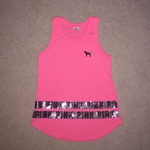 neon pink top