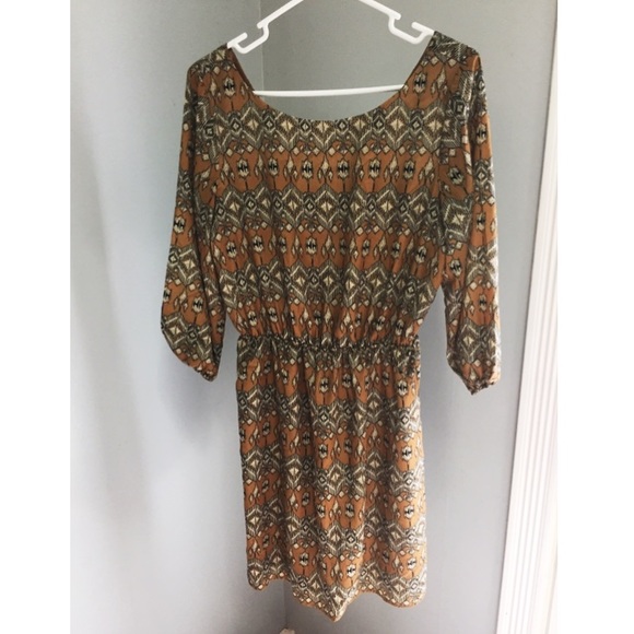 Bohemian Aztec Formal Dress - Picture 1 of 4