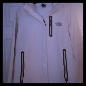 Powder White fleece Northface jacket