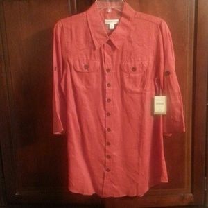 Safari style shirt, NWT from Coldwater Creek!