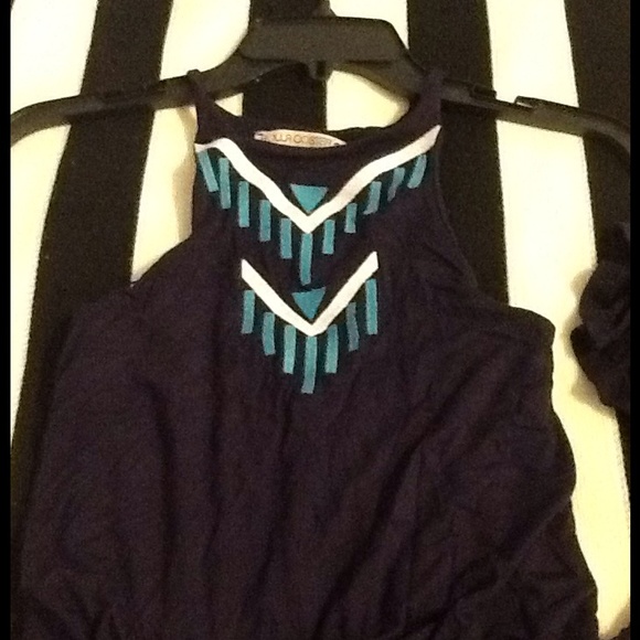 Navy Blue Maxi Dress