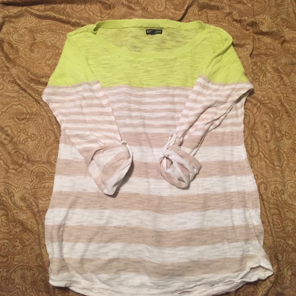 Lime green express top