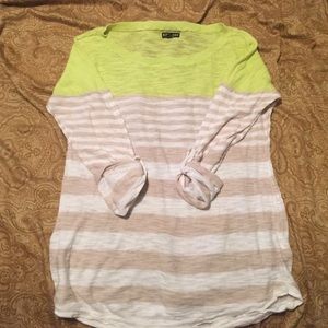 Lime green express top