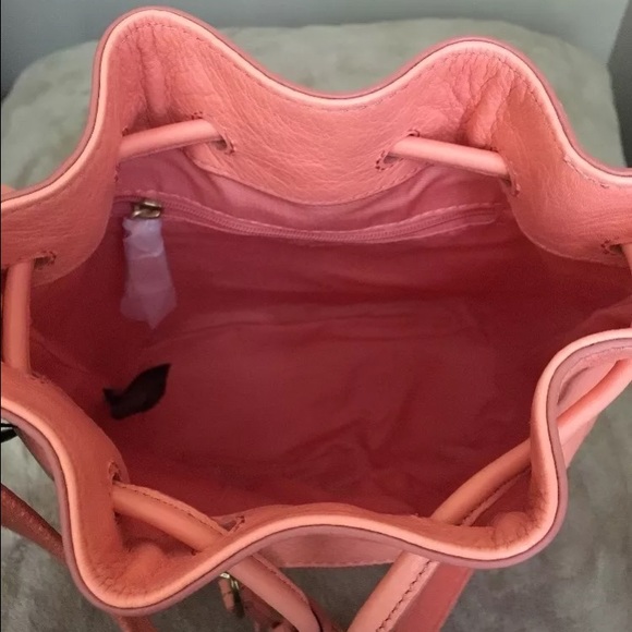 NWT Fossil Jules tassel Crossbody satchel Papaya - Picture 4 of 4