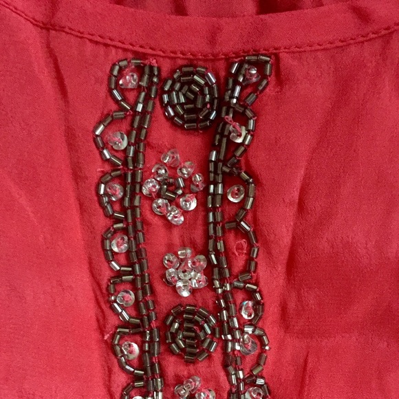 Plenty By Tracy Reese Strawberry Beaded Tank - Picture 2 of 4
