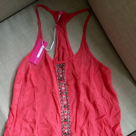 Plenty By Tracy Reese Strawberry Beaded Tank - Picture 4 of 4
