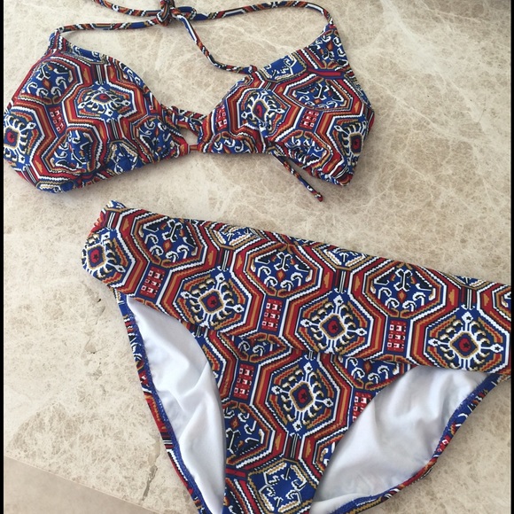 Jessica Simpson two piece bathing suit.