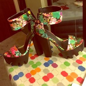 Floral heels