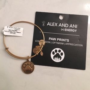 Alex and Ani paw prints bracelet