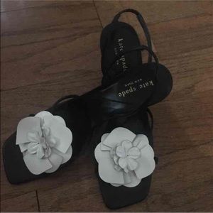 Kate Spade black sling back heels