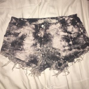 Brandy Melville stretchy acid wash shorts