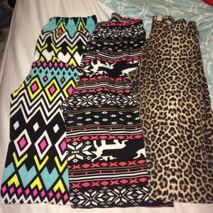 3 pair super cute leggings