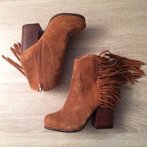 Jeffrey Campbell Suede Rumble Fringe