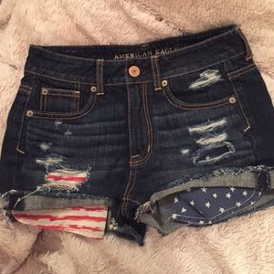 American jean shorts