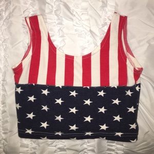 Fourth of July cropped top