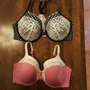 Two 38DD Victoria's Secret bras