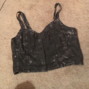 Charcoal crop top