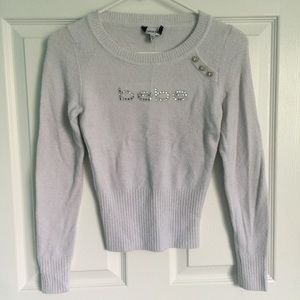 Bebe Rhinestone Sweater