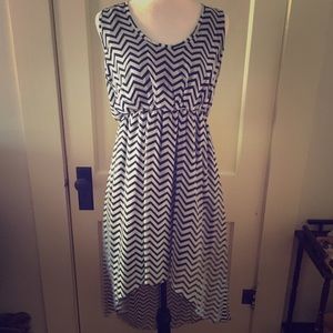 Chevron pattern dress