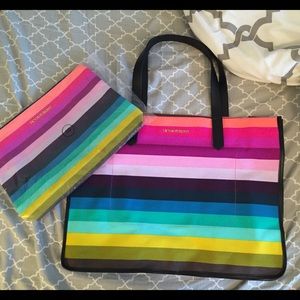 Victoria's Secret tote and make up bag