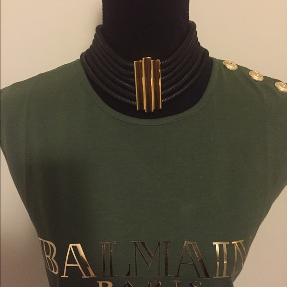 2Sided Adjustable Balmain inspired choker necklace - Picture 2 of 3