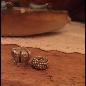 Pandora Crown and Spacer Charm Set