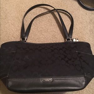 black coach tote purse