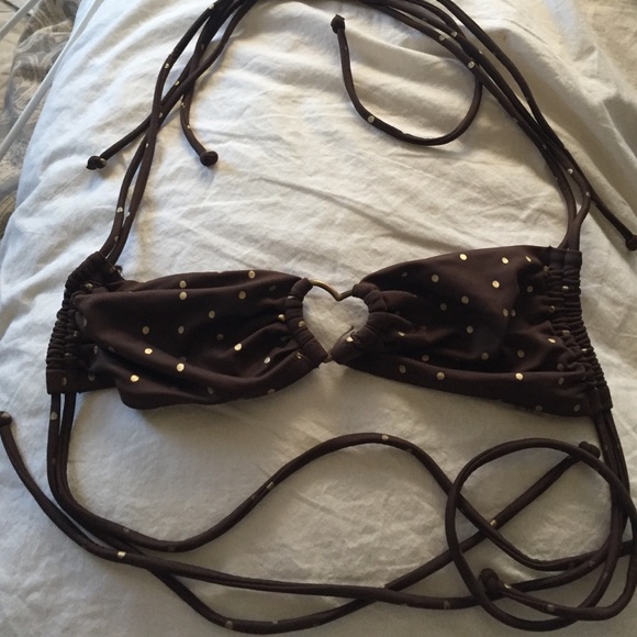 Victoria's Secret brown bikini top size XS