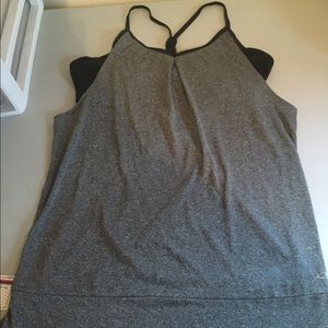 Loose active wear attached to sports bra