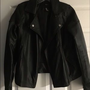 Black Faux Leather Jacket