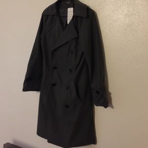 Men's long peacoat