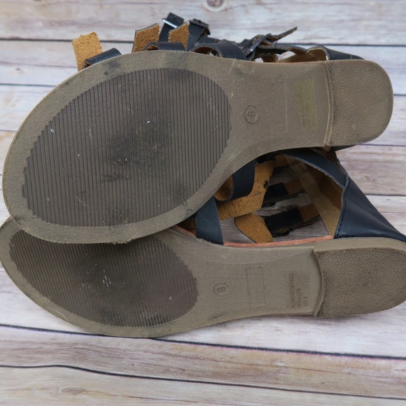 🔴SOLD🔴Black rhinestone gladiator sandals - Picture 4 of 4