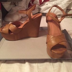 ALDO brown wedges size 37 (women's 7)