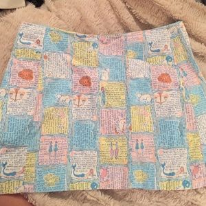 Horoscope print skort