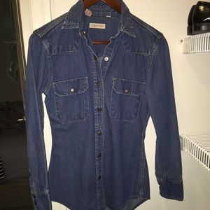 CALVIN KLEIN JEANS WOMEN'S DENIM SHIRT