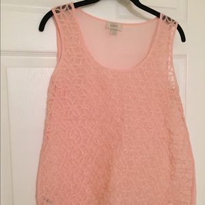 Ann Taylor Loft embroidered top