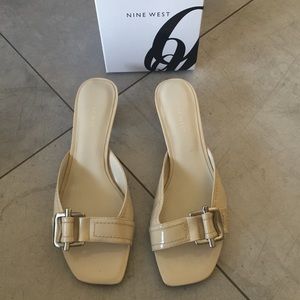 Nine West slip on sandals
