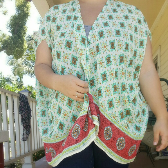 Pink and Mint Kimono - Picture 4 of 4