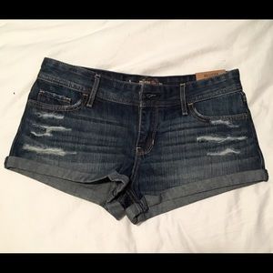 Hollister low rise jean shorts