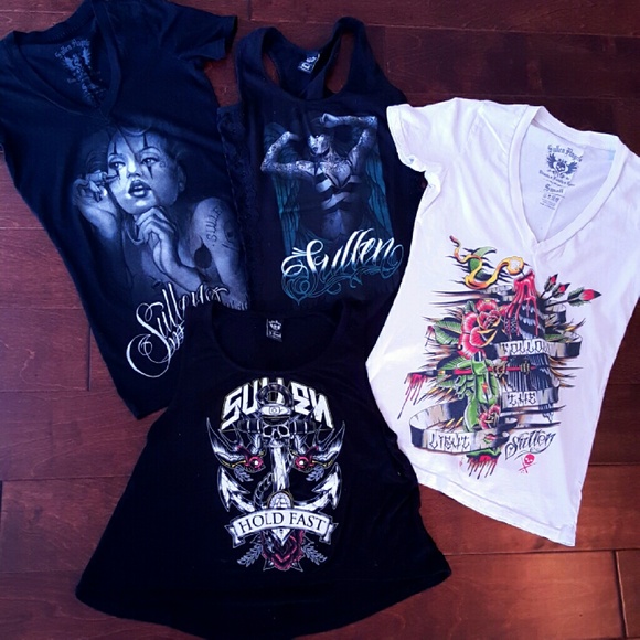 Bundle of 4 Sullen shirts